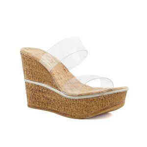 Love‎ and Liberty Womens Size 9 Cork Wedge Sandals